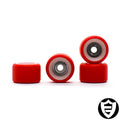 FlatFace Dual Durometer Bearing Wheels Red-White 7mm