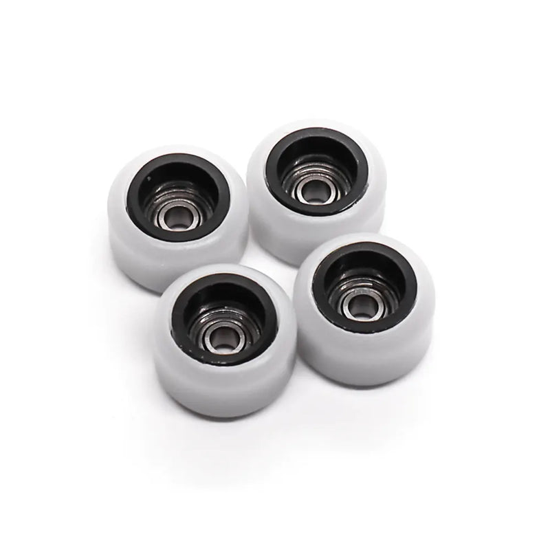 FlatFace Dual Bearing Dual Durometer V2 Wheels Black-White 7.6mm