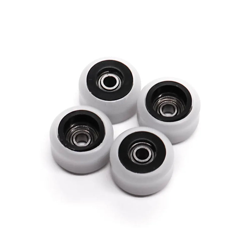 FlatFace Dual Bearing Dual Durometer V2 Wheels Black-White 7.6mm