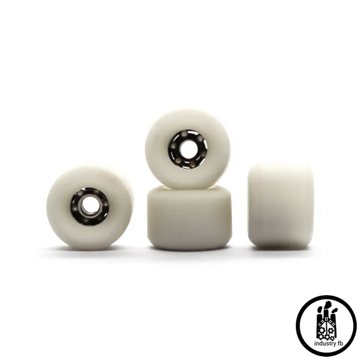 Industry x Caramel White Hybrid Duals Fingerboard Wheels 7.2mm