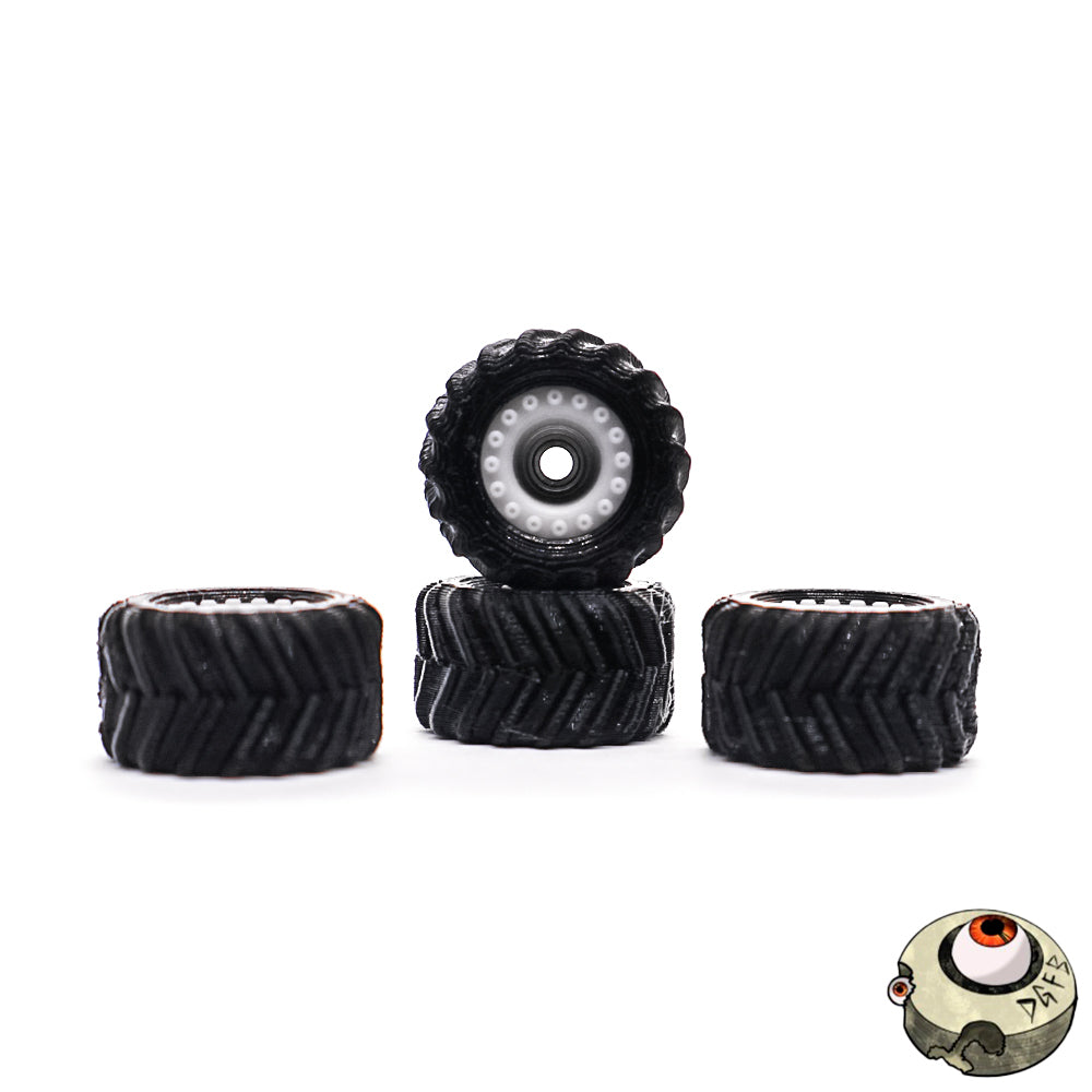 Dude Guy Black Monster F2 Core Fingerboard Wheels 12.25mm