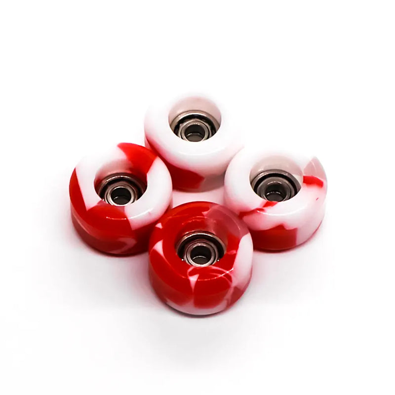 FlatFace G9 Dual Bearing Wheels Peppermint Candy Swirl 7.7mm