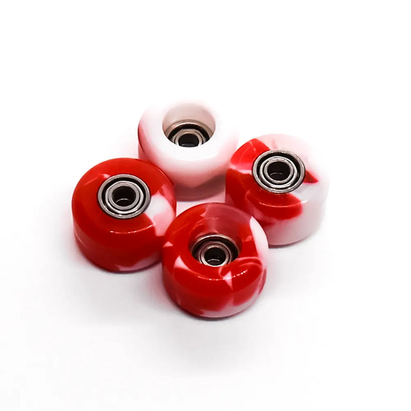 FlatFace G9 Dual Bearing Wheels Peppermint Candy Swirl 7.7mm