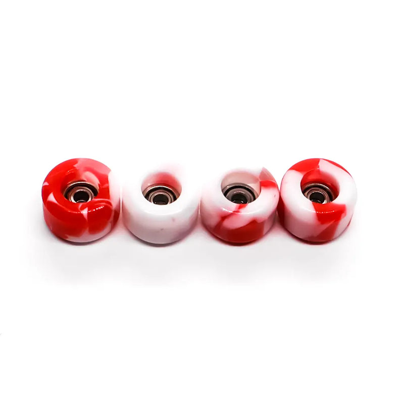 FlatFace G9 Dual Bearing Wheels Peppermint Candy Swirl 7.7mm