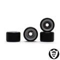 FlatFace Dual Durometer Bearing Wheels Black-White 7mm
