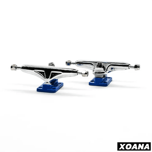Xoana Silver - Blue Fingerboard Trucks - Caramel Fingerboards - Fingerboard store