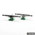 Xoana Silver-Green Fingerboard Trucks