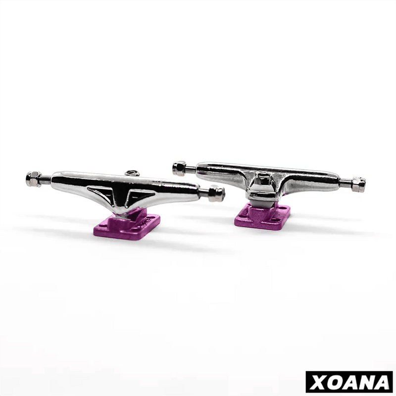 Xoana Silver - Lilac Fingerboard Trucks - Caramel Fingerboards - Fingerboard store