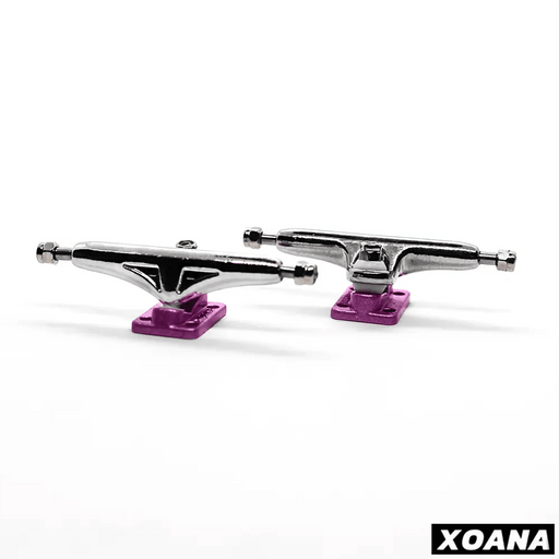 Xoana Silver - Lilac Fingerboard Trucks - Caramel Fingerboards - Fingerboard store