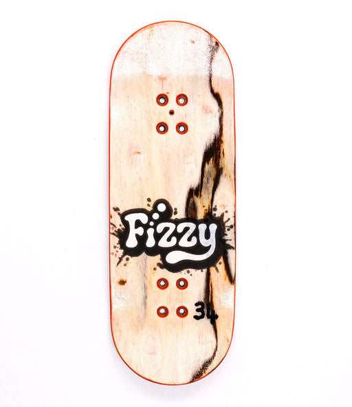 Abstract split play Fizzy deck 34mm - CARAMEL FINGERBOARDS