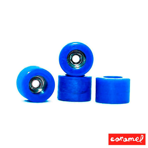 Blue Caramel wheels 7mm 65D - CARAMEL FINGERBOARDS