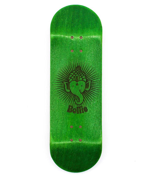 Bollie fingerboard "Green logo" - CARAMEL FINGERBOARDS