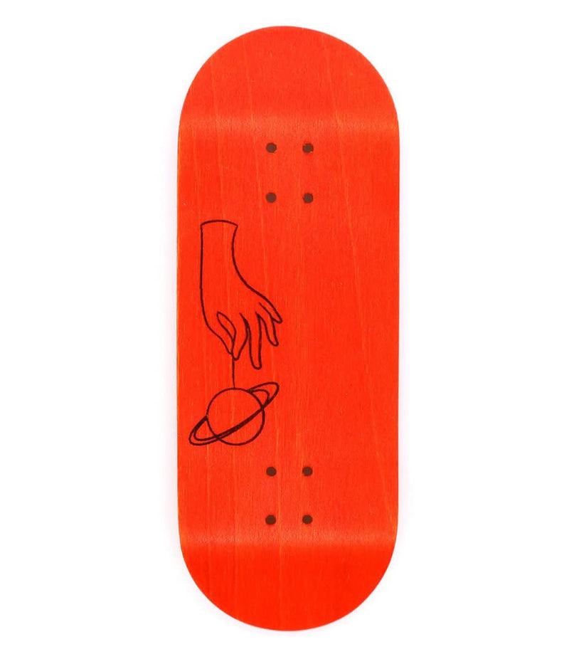 Orange Wasteland fingerboard deck 34.5mm - CARAMEL FINGERBOARDS