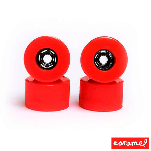 Ceramic red Caramel wheel 8mm 65D - CARAMEL FINGERBOARDS