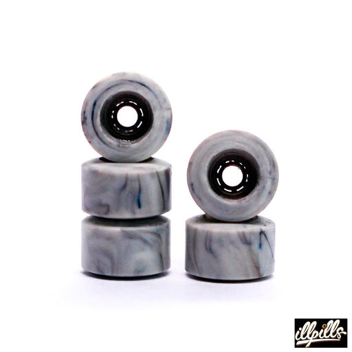 Grey swirl mini Dirty Illpills wheels 6.5mm - CARAMEL FINGERBOARDS