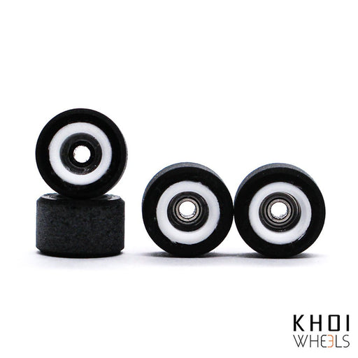 Khoi core black/white wheels bowl 8mm - Caramel Fingerboards - Fingerboard store