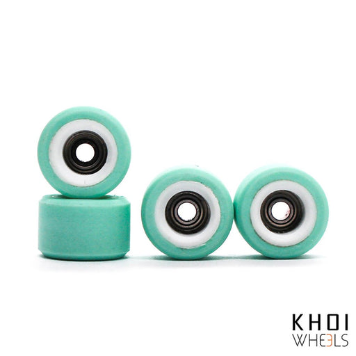 Khoi core mint/white wheels bowl 7.5mm - Caramel Fingerboards - Fingerboard store