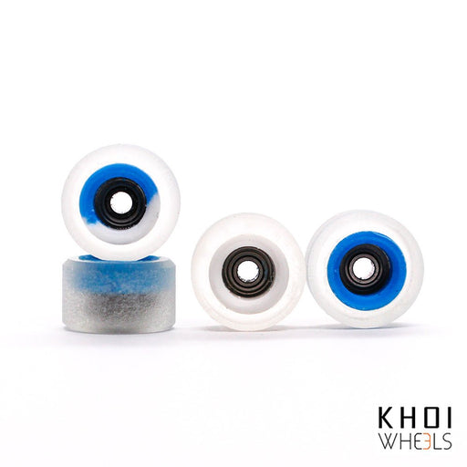 Khoi core transparent/blue wheels bowl 8mm - Caramel Fingerboards - Fingerboard store