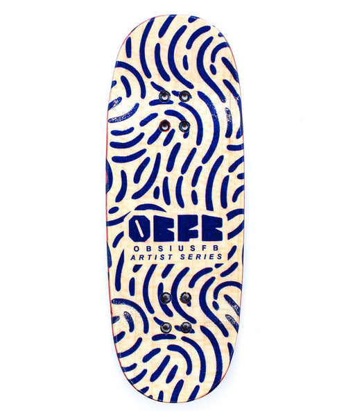 Obsius pro fingerboard deck - Twins isolated 02 - 34mm - CARAMEL FINGERBOARDS