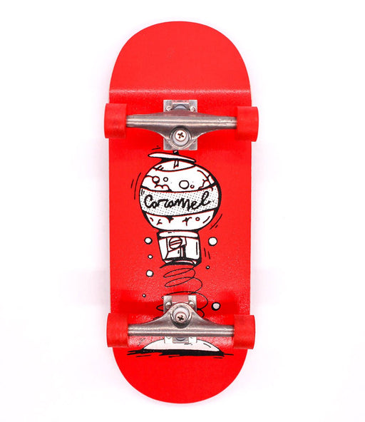 Red candy machine Spark x Caramel fingerboard 35mm - CARAMEL FINGERBOARDS