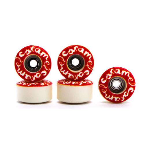 Red Illpils x Caramel fingerboard wheels 7.5mm - CARAMEL FINGERBOARDS