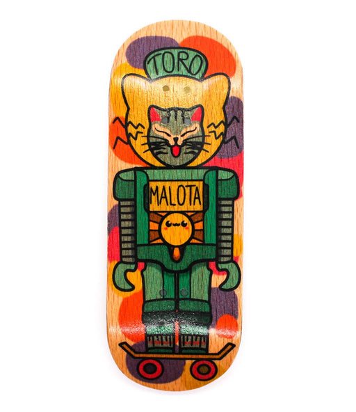 Robotic cat Malota deck 34.5mm - CARAMEL FINGERBOARDS