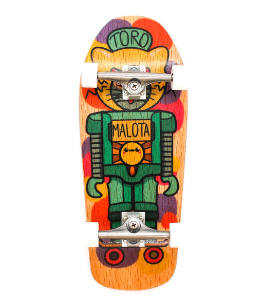 Robotic cat Malota x Caramel old school fingerboard 36.5mm - CARAMEL FINGERBOARDS