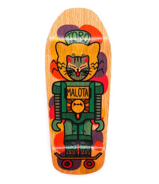 Robotic cat old school Malota deck 36.5 - 39mm - CARAMEL FINGERBOARDS